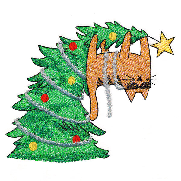 Meowy Mischief Christmas Cat