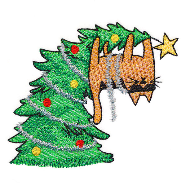 Meowy Mischief Christmas Cat