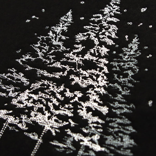 Snowy Moonlit Forest