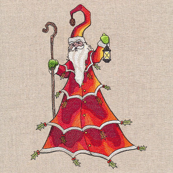 Yuletide Storybook Santa