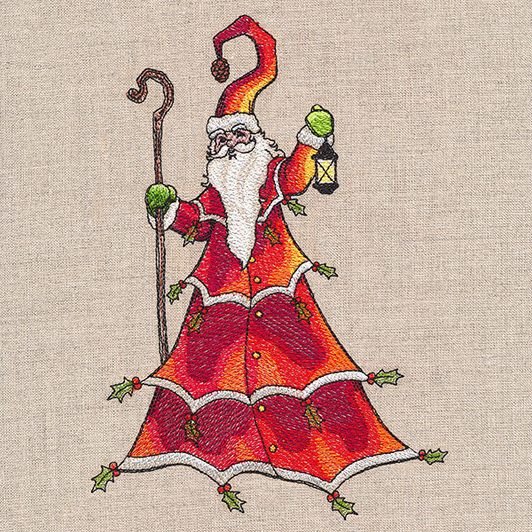 Yuletide Storybook Santa