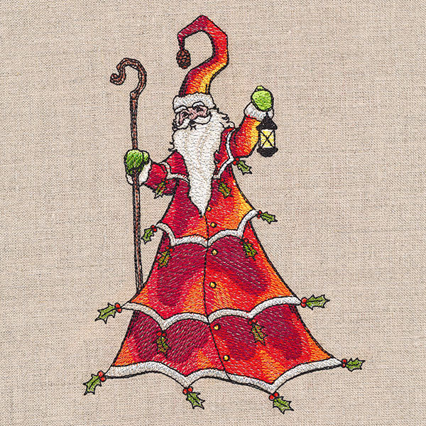 Yuletide Storybook Santa