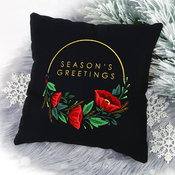 Modern Season's Greetings Wreath