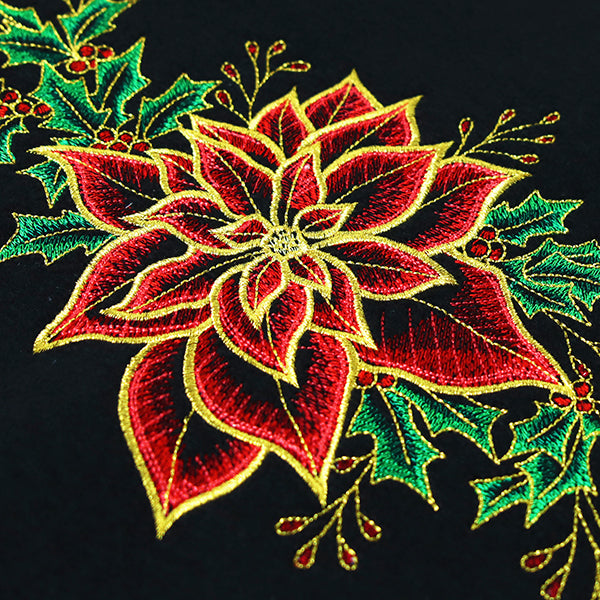 Midnight Poinsettia Blooms
