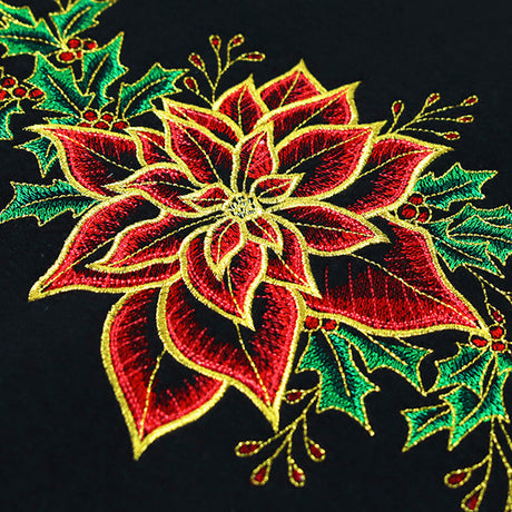 Midnight Poinsettia Blooms