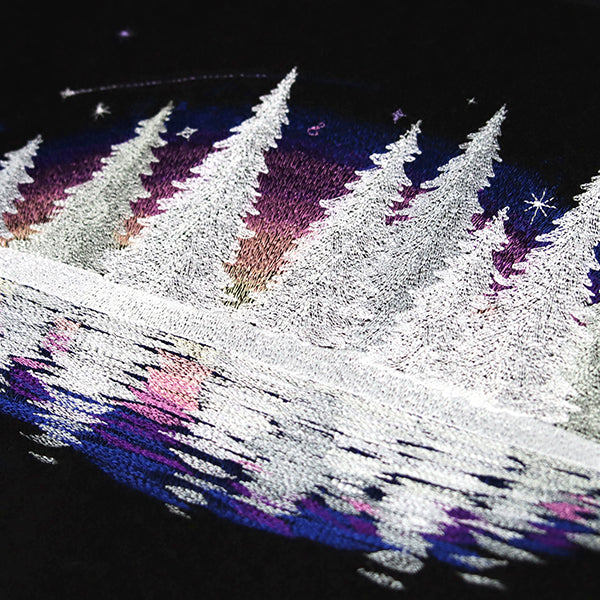 Snowy Forest Reflections