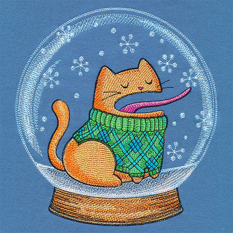 Wintertime Snowglobe Kitty