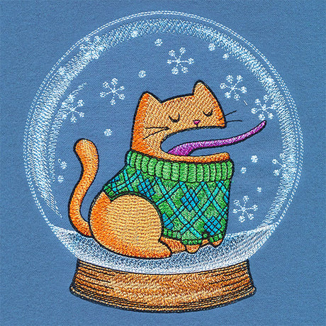 Wintertime Snowglobe Kitty