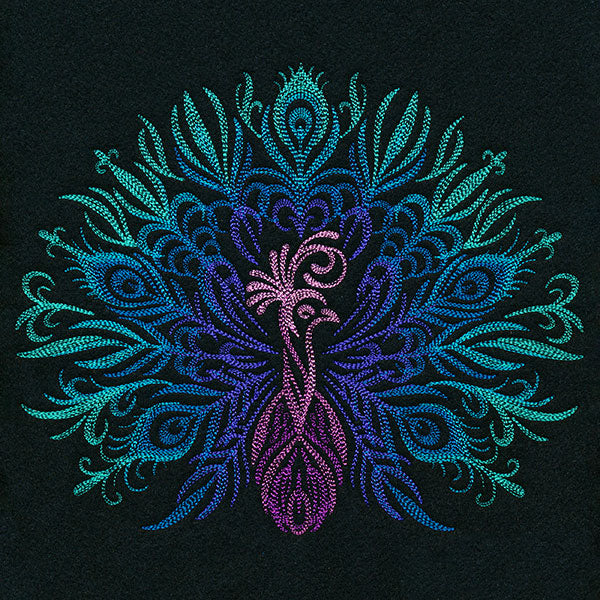 Mesmerizing Calligraphic Peacock