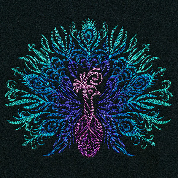 Mesmerizing Calligraphic Peacock