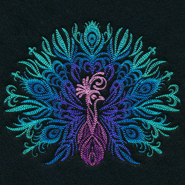 Mesmerizing Calligraphic Peacock