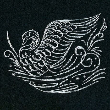 Calligraphic Winter Swan