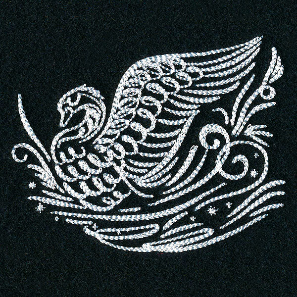 Calligraphic Winter Swan