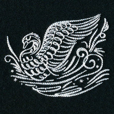 Calligraphic Winter Swan