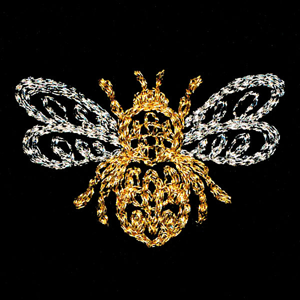 Buzzing Calligraphic Bee Accent