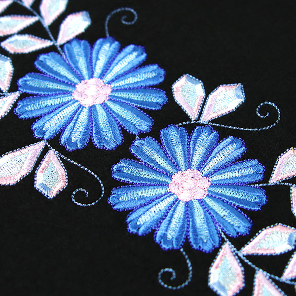 Bejeweled Floral Border