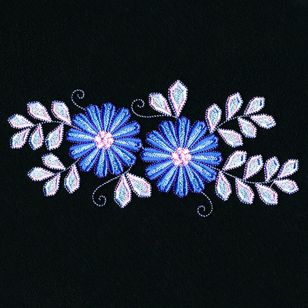 Bejeweled Floral Border