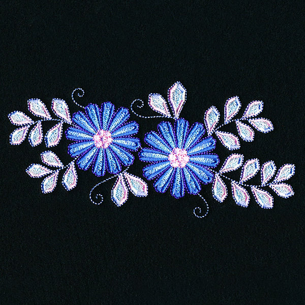 Bejeweled Floral Border