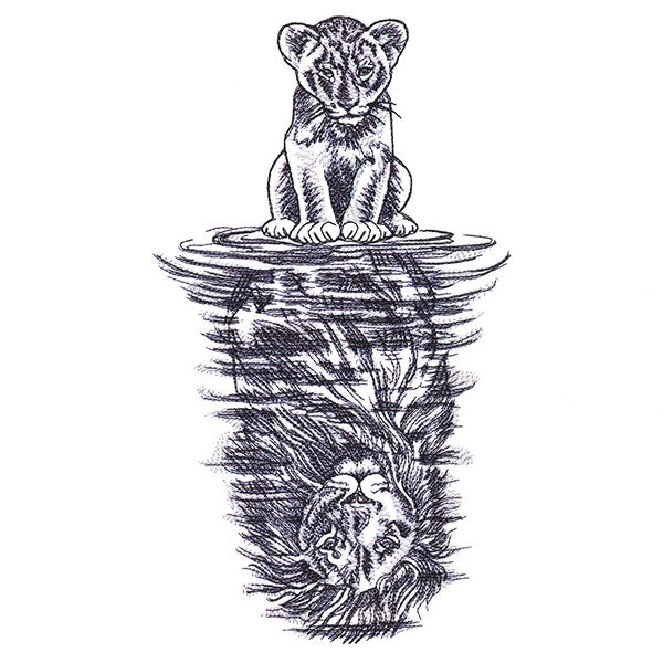 Lion Reflection
