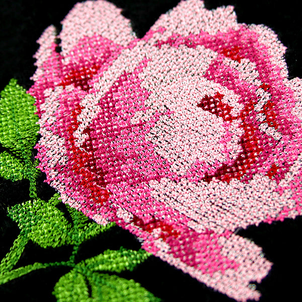 Peony in Pixels (Cross Stitch)