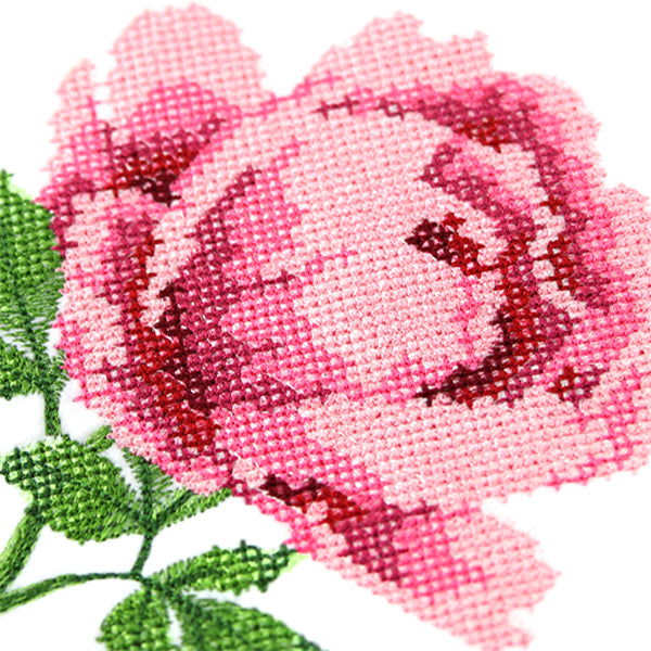 Peony in Pixels (Cross Stitch)