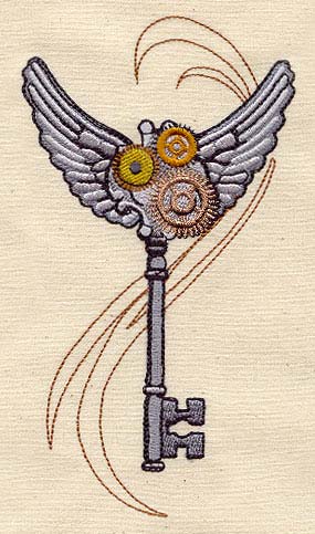 Steam Motifs - Winged Key