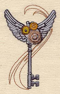 Steam Motifs - Winged Key