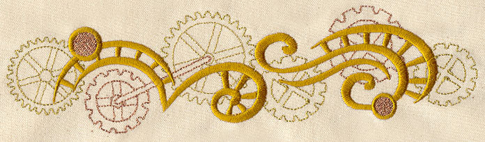 Clockwork Magic - Cogs Border