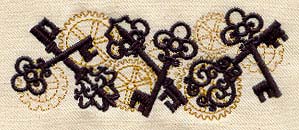 Clockwork Magic - Keys Border