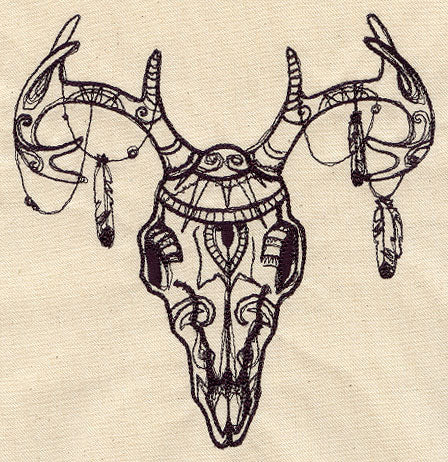 Tribal Deer Skull