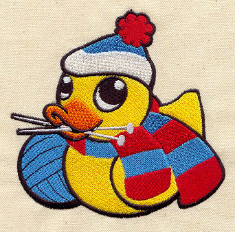 Knitting Duckie