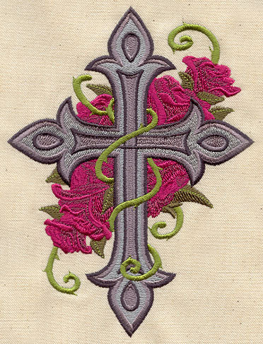 Cross and Roses