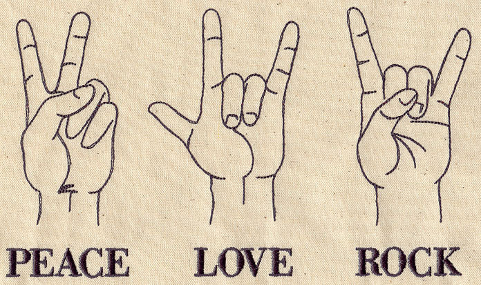 Peace Love Rock