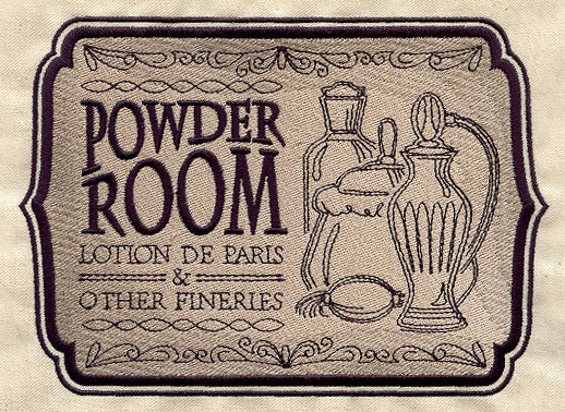 Powder Room Sign