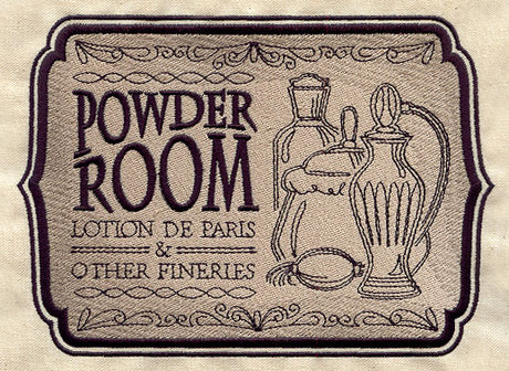 Powder Room Sign