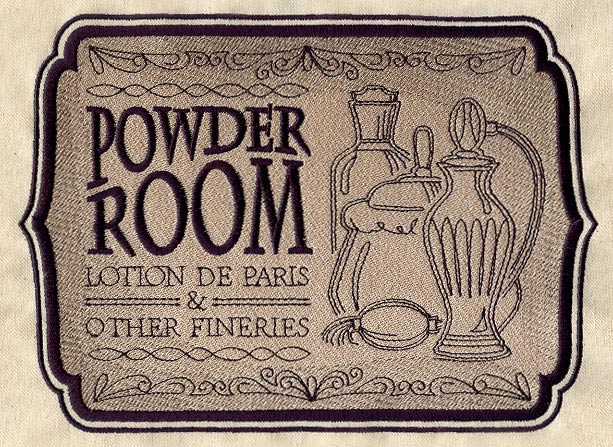 Powder Room Sign