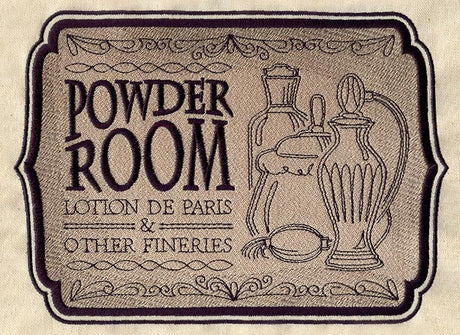 Powder Room Sign
