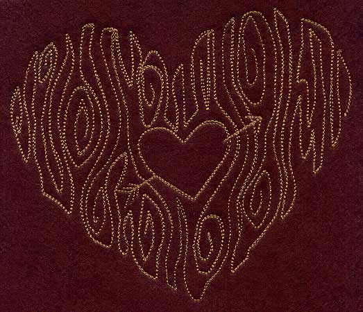 Woodgrain Heart