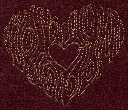Woodgrain Heart