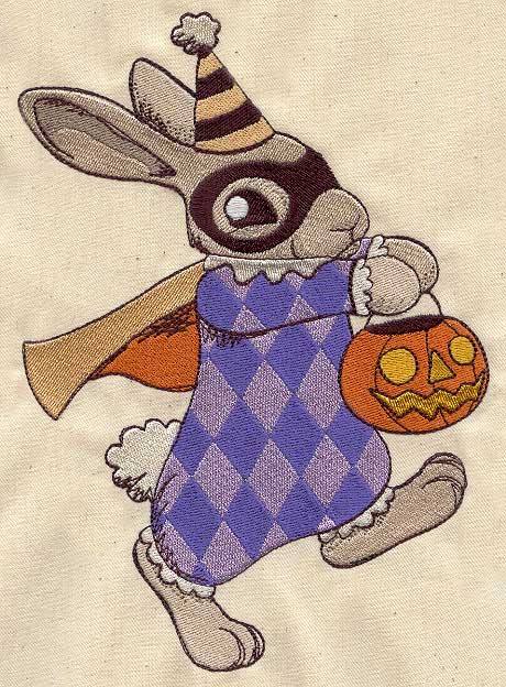 Vintage Halloween Bunny