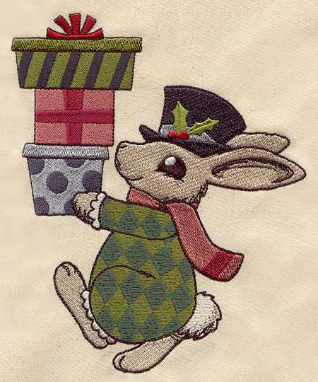 Vintage Christmas Bunny