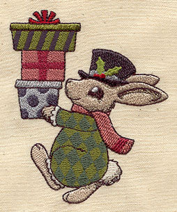 Vintage Christmas Bunny