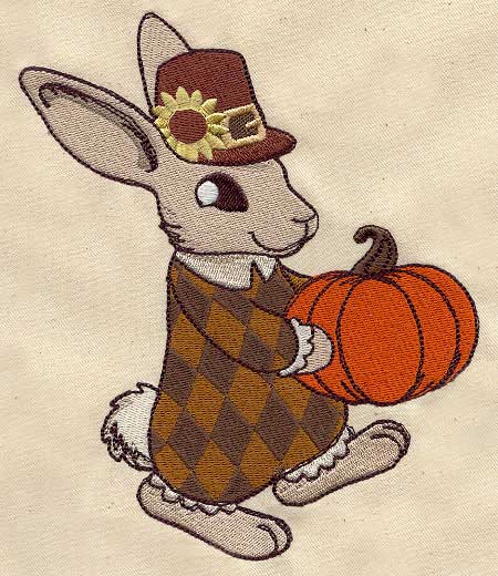 Vintage Thanksgiving Bunny