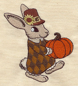 Vintage Thanksgiving Bunny