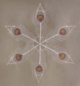 Peacock Feather Snowflake