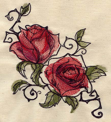 Painted Roses