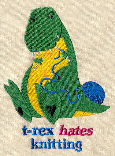 T-Rex Hates Knitting