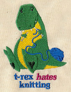 T-Rex Hates Knitting