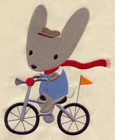 Bunny on a Bike