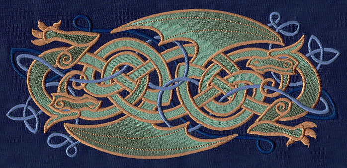 Celtic Majesty Dragons Border